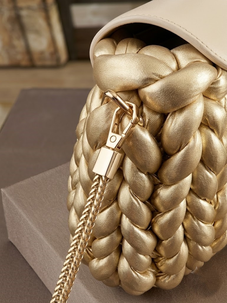 ##L'Aurea | Sac à main artisanal luxe | Kaffè Latte##